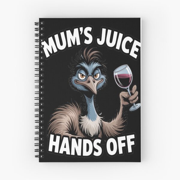 Item preview, Mum’s Juice Hands Off Emu – Funny Wine Mum Cartoon Design designed and sold by stickercuffs.