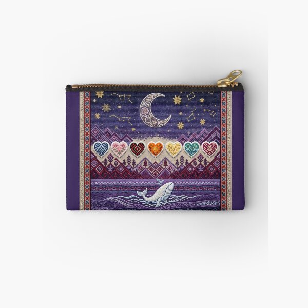 Item preview, ​Ukrainian Embroidery: Celestial Whale and Seven Hearts designed and sold by NadinGerasi.