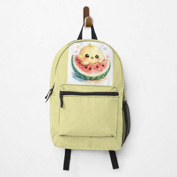 Item preview, Watermelon Chick – Cute Summer Kawaii Sticker designed and sold by SaphireArt.