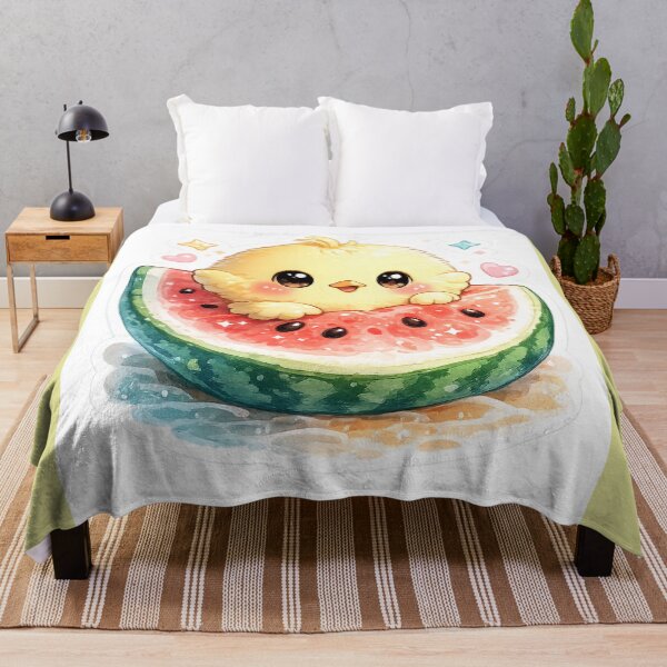 Item preview, Watermelon Chick – Cute Summer Kawaii Sticker designed and sold by SaphireArt.