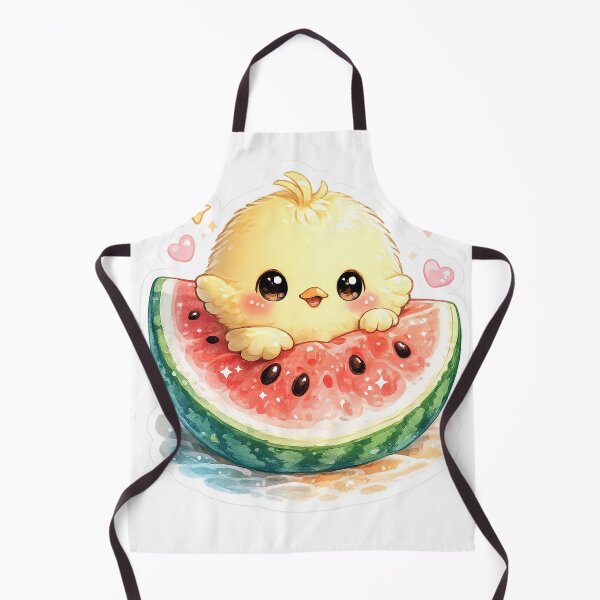 Item preview, Watermelon Chick – Cute Summer Kawaii Sticker designed and sold by SaphireArt.
