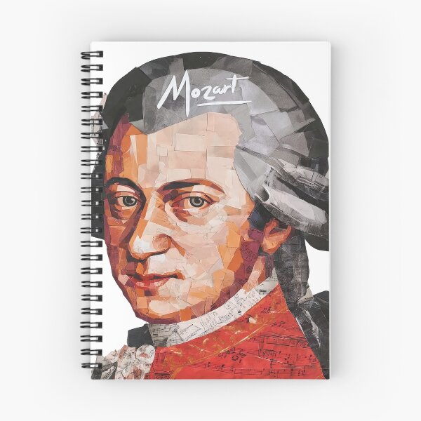 Item preview, Mozart – Collage Portrait Art Print | Classical Music Contemporary Pop Art Poster designed and sold by OzzFrequency.