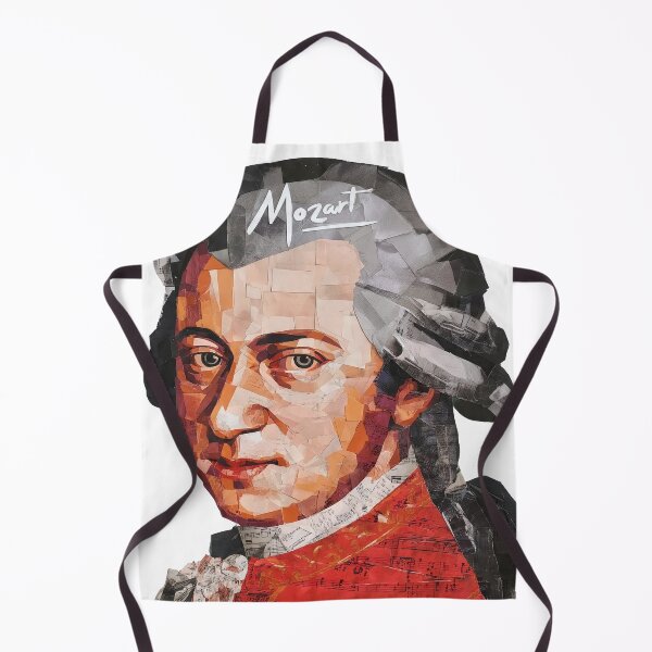 Item preview, Mozart – Collage Portrait Art Print | Classical Music Contemporary Pop Art Poster designed and sold by OzzFrequency.