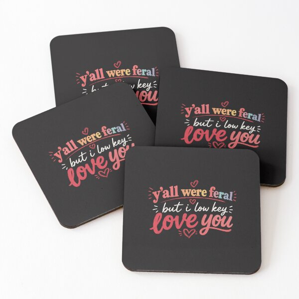 Item preview, Y’all Were Feral But I Lowkey Funny Meme Quote designed and sold by Clairenity Studio.