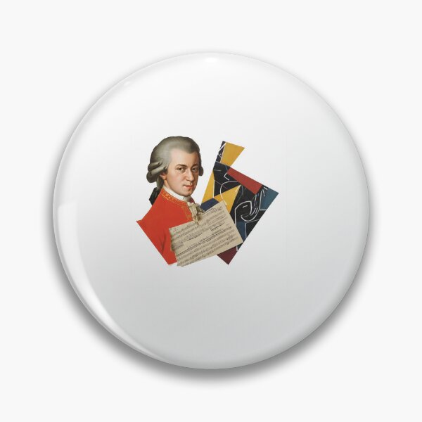 Item preview, Mozart – Collage Portrait Art Print | Classical Music Contemporary Pop Art Poster designed and sold by OzzFrequency.