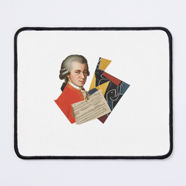 Item preview, Mozart – Collage Portrait Art Print | Classical Music Contemporary Pop Art Poster designed and sold by OzzFrequency.