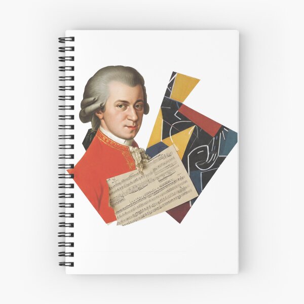 Item preview, Mozart – Collage Portrait Art Print | Classical Music Contemporary Pop Art Poster designed and sold by OzzFrequency.