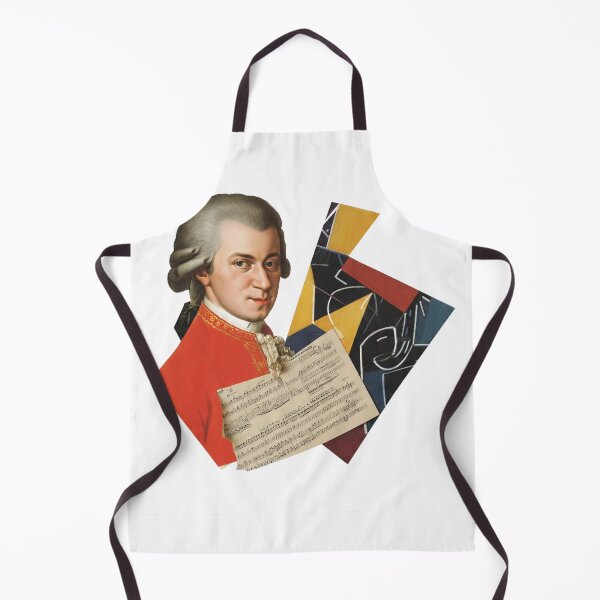 Item preview, Mozart – Collage Portrait Art Print | Classical Music Contemporary Pop Art Poster designed and sold by OzzFrequency.