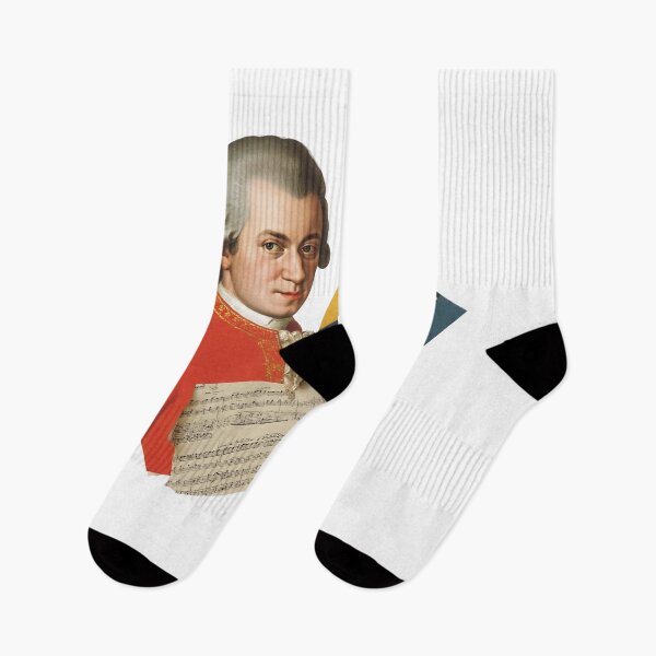 Item preview, Mozart – Collage Portrait Art Print | Classical Music Contemporary Pop Art Poster designed and sold by OzzFrequency.