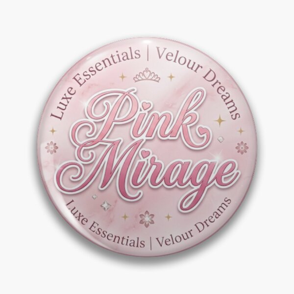 Item preview, Pink Mirage Coquette Luxury Logo Sticker designed and sold by veloraastudio.