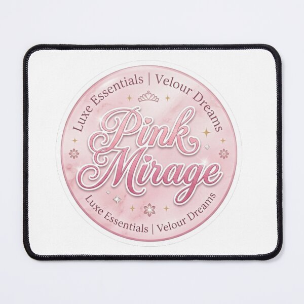 Item preview, Pink Mirage Coquette Luxury Logo Sticker designed and sold by veloraastudio.