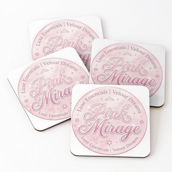 Item preview, Pink Mirage Coquette Luxury Logo Sticker designed and sold by veloraastudio.