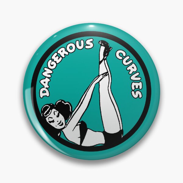 Item preview, Dangerous Curves Rockabilly Hot Rod Vintage Pin Up Rebel Girl Pop Art designed and sold by wmxdesign.