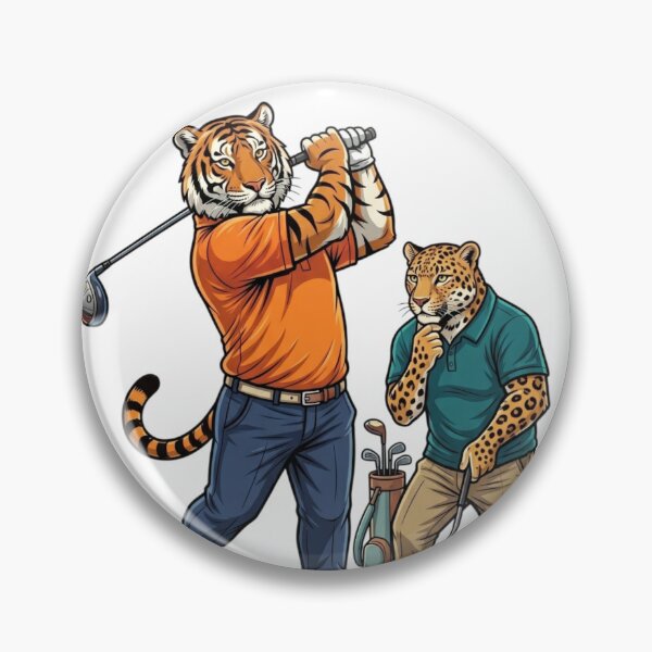 Item preview, Golfing Tiger designed and sold by PP&RAINBOW SHOP.