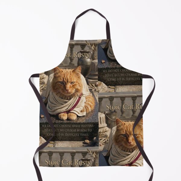 Item preview, Stoic Cat Rusty: Wisdom in Difficult Times designed and sold by NadinGerasi.