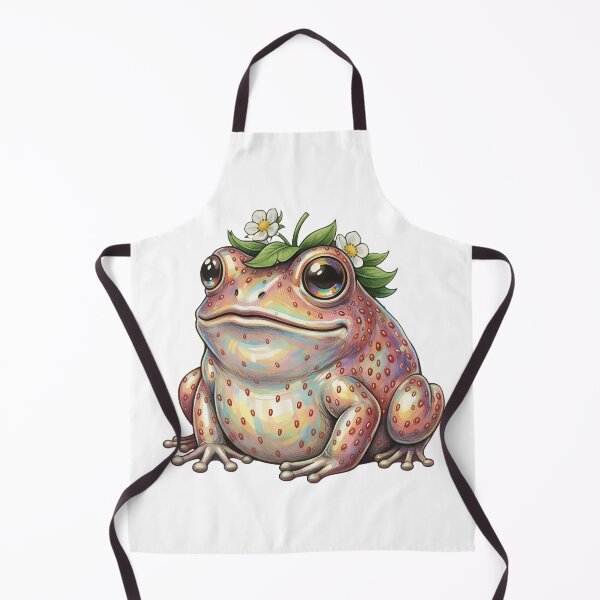 Item preview, Strawberry Frog Holographic Iridescent Cute Animal Art designed and sold by GymTanLaundry.