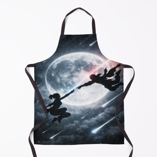 Item preview, Cosmic Connection: Lovers' Silhouette Under Full Moon & Shooting Stars designed and sold by ZINO WORLD.