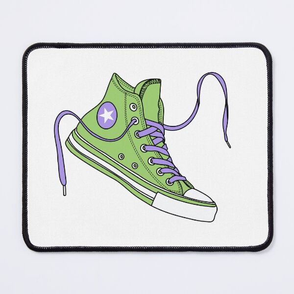 Item preview, Grass green and purple high tops designed and sold by MickeyEdwards.