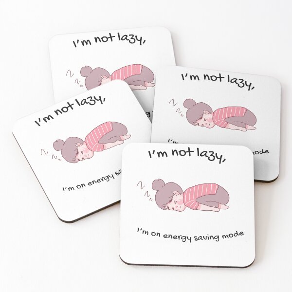 Item preview, I'm Not Lazy I'm On Energy Saving Mode - Funny Aesthetic Sleepy Girl Design designed and sold by thazinart.