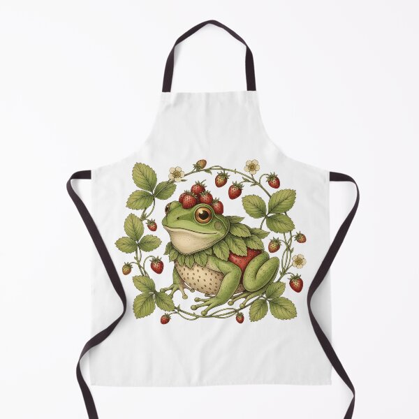 Item preview, Strawberry Frog Holographic Iridescent Cute Animal Art designed and sold by GymTanLaundry.