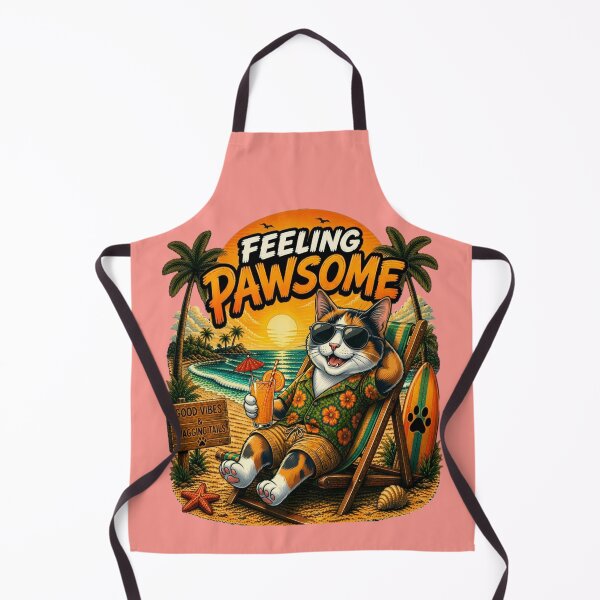 Item preview, Calico Cat Beach Design – Feeling Pawsome Summer Vibes Vacation Dog designed and sold by PixelsPaws.