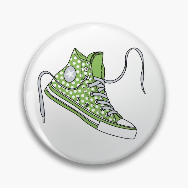 Item preview, Green dots high tops designed and sold by MickeyEdwards.
