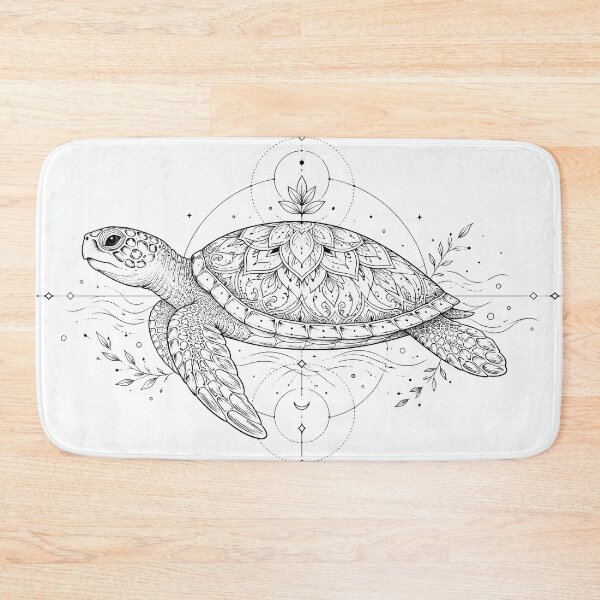 Item preview, Slow Living Turtle Mandala Art designed and sold by suryabumblee.
