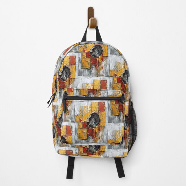 Item preview, Industrial Geometric Abstract in Yellow and Red designed and sold by caracatita75.