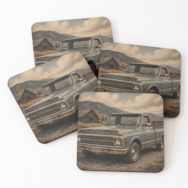 Item preview, Vintage rusty pickup truck graphic tshirt designed and sold by 18 Life Outlaw.