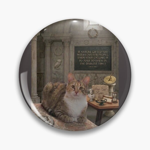 Item preview, ​Stoic Cat Rysia: A Lesson in Love and Purring designed and sold by NadinGerasi.
