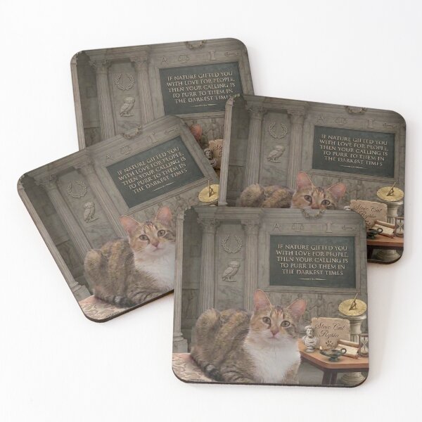 Item preview, ​Stoic Cat Rysia: A Lesson in Love and Purring designed and sold by NadinGerasi.