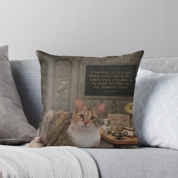 Item preview, ​Stoic Cat Rysia: A Lesson in Love and Purring designed and sold by NadinGerasi.