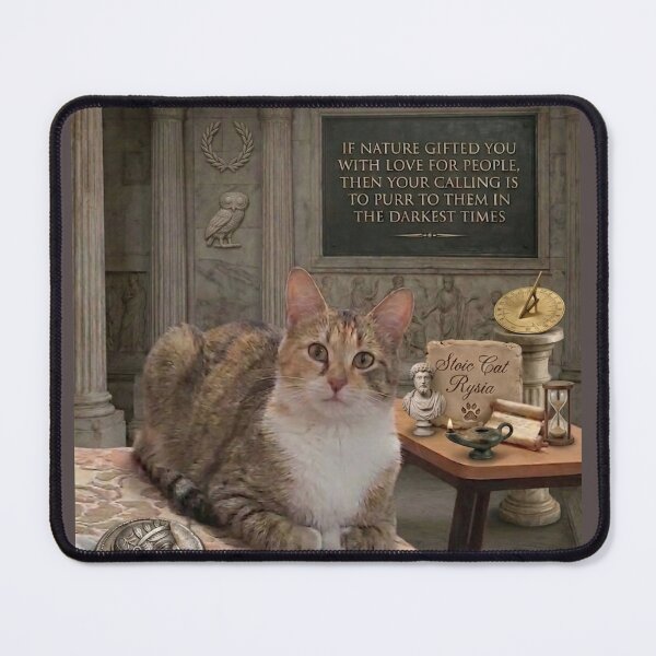 Item preview, Stoic Cat Rysia: A Lesson in Love and Purring designed and sold by NadinGerasi.