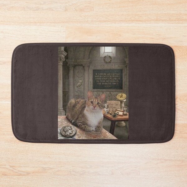 Item preview, ​Stoic Cat Rysia: A Lesson in Love and Purring designed and sold by NadinGerasi.