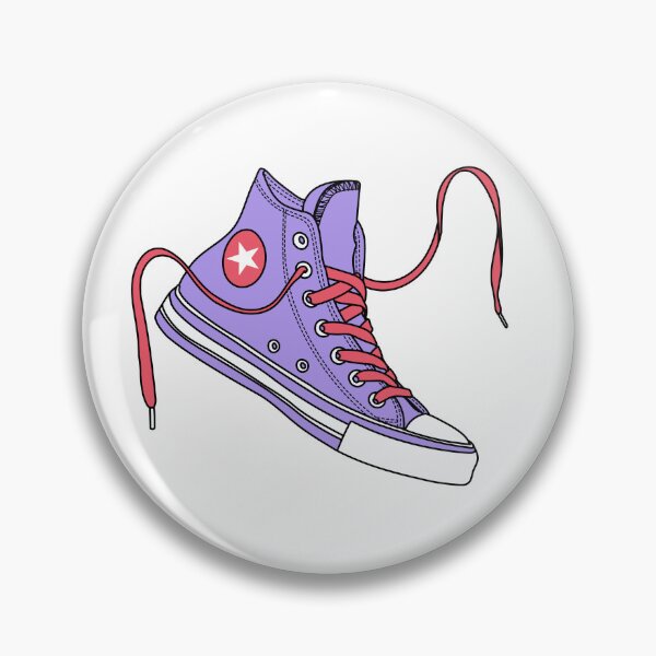 Item preview, Lavender and grapefruit high tops designed and sold by MickeyEdwards.