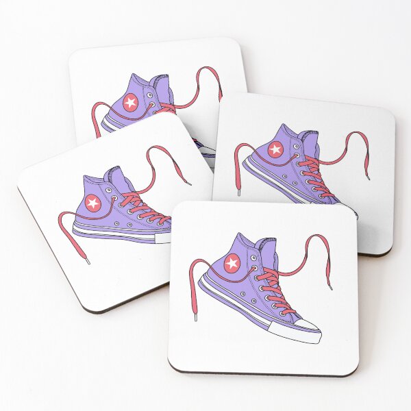 Item preview, Lavender and grapefruit high tops designed and sold by MickeyEdwards.