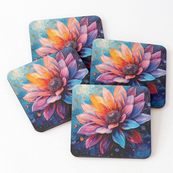 Item preview, Neon Rainbow Flower Splash — Colorful Floral Street Art designed and sold by shaang.