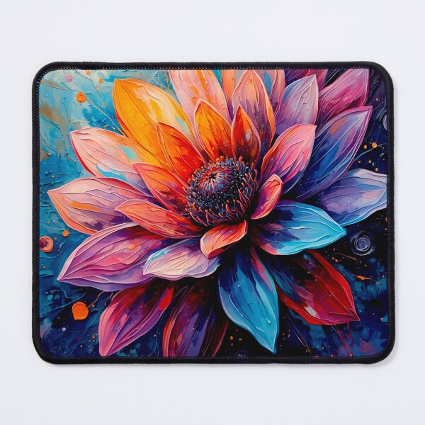 Item preview, Neon Rainbow Flower Splash — Colorful Floral Street Art designed and sold by shaang.