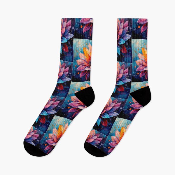 Item preview, Neon Rainbow Flower Splash — Colorful Floral Street Art designed and sold by shaang.