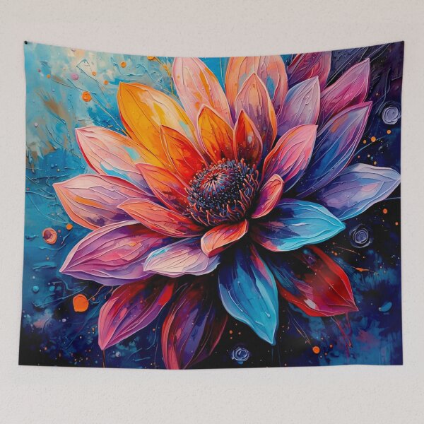 Item preview, Neon Rainbow Flower Splash — Colorful Floral Street Art designed and sold by shaang.