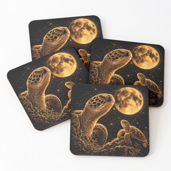 Item preview, Turtle Howling To The Moon Vintage 90s Graphic designed and sold by will freed18.