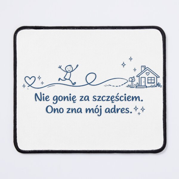Item preview, Nie gonię za szczęściem. Ono zna mój adres. – Funny Minimalist Line Art designed and sold by ulupono.
