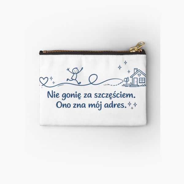 Item preview, Nie gonię za szczęściem. Ono zna mój adres. – Funny Minimalist Line Art designed and sold by ulupono.