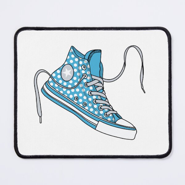 Item preview, Light blue dots high tops designed and sold by MickeyEdwards.