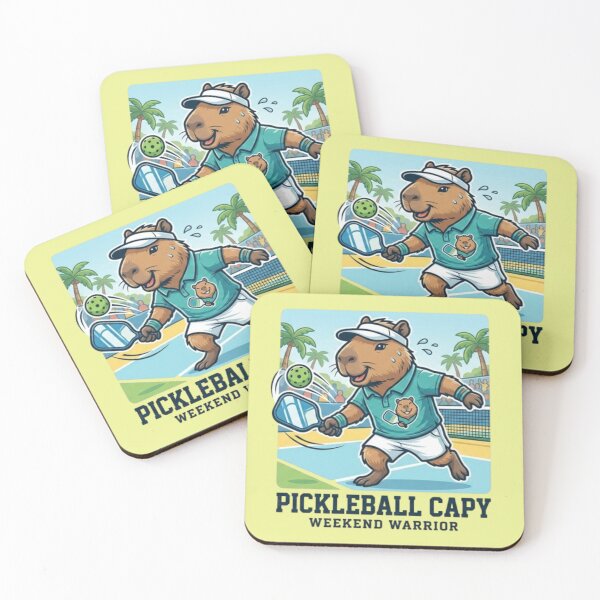 Item preview, Pickleball Capybara – Funny Sports Animal Art designed and sold by Dogandesighn.