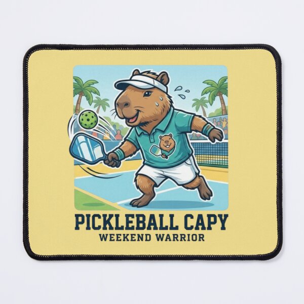 Item preview, Pickleball Capybara – Funny Sports Animal Art designed and sold by Dogandesighn.