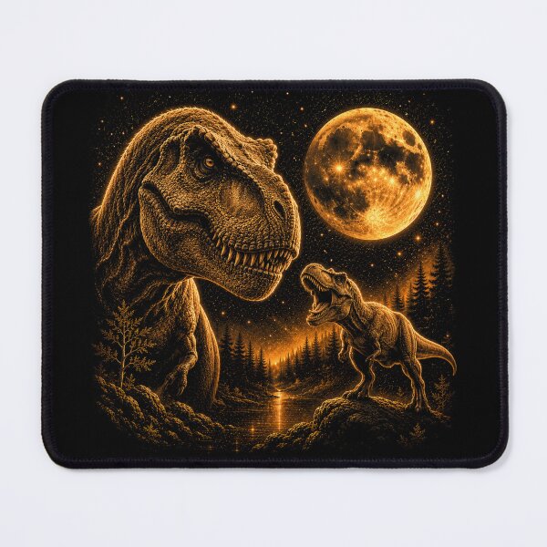 Item preview, T-rex Howling To The Moon Vintage 90s Graphic Dinosaur designed and sold by will freed18.