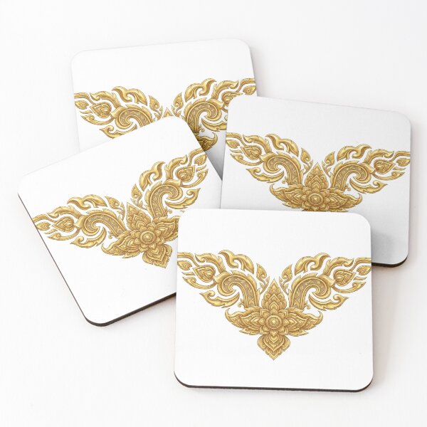 Item preview, Golden Traditional Thai Art Pattern (Lai Thai) designed and sold by MethatCo.