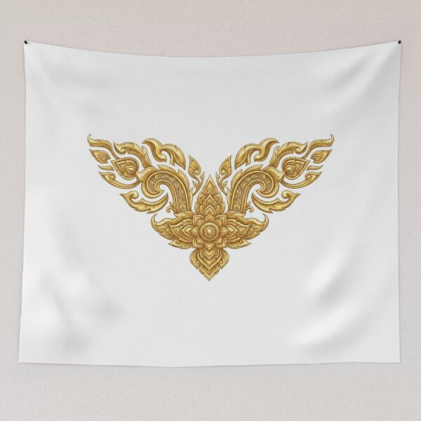 Item preview, Golden Traditional Thai Art Pattern (Lai Thai) designed and sold by MethatCo.