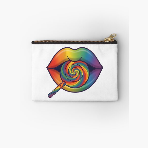 Item preview, Rainbow Lips Pride Sticker – Lollipop LGBTQ Aesthetic designed and sold by Gabmod14.